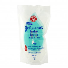 Johnson's Baby Bath Milk + Rice Refill 600mL