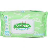 Sanicare Cleansing Baby Wipes 80s