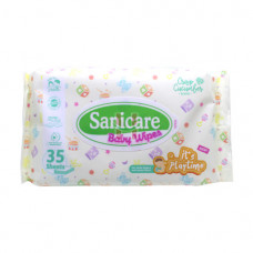 Sanicare Playtime Baby Wipes With Cucumber 35s