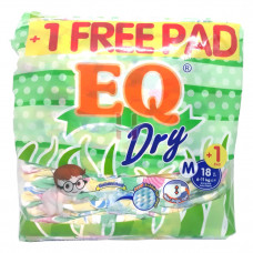 EQ Baby Dry Diaper Medium 18s+1s