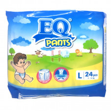 EQ Pants Baby Diaper Large 24s
