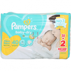 Pampers New Born Baby Dry Diaper 40s