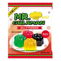Mr.Hat Gulaman Jelly Powder Unflavored Red 25g
