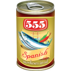 555 Spanish Style Sardines 155g