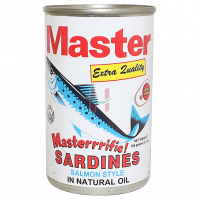 Master Sardines Salmon In Natural Oil 155g