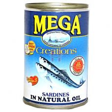 Mega Sardines In Natural Oil 155g