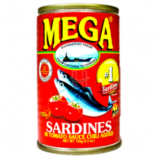 Mega Sardines In Spicy Tomato Sauce 155g