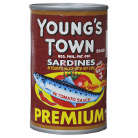 Young's Town Sardines In Hot Chili Tomato Sauce 155g