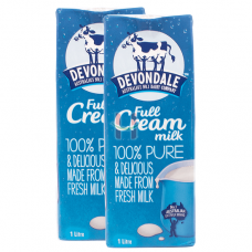 Devondale Full Cream Milk 2x1L