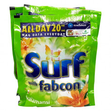 Surf Kalamansi With Fabcon Detergent Powder 6X57g