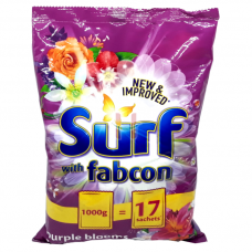 Surf Purple Blooms With Fabcon Detergent Powder 1000g