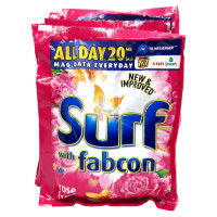 Surf Rose Fresh With Fabcon Detergent Powder 6x57g