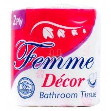 Femme Decor 2 Ply Bathroom Tissue Solo 300s