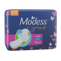 Modess Cottony Soft Maxi Long Sanitary Pads With Wings 8s