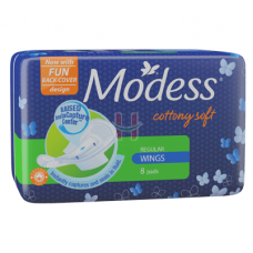 Modess Cottony Soft Maxi Regular Sanitary Napkin With Wings 8s