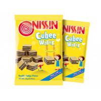 Nissin Cubee Vanilla Fudge Wafers 25g