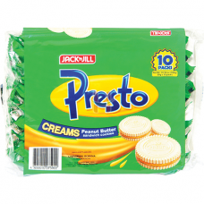 Presto Creams Peanut Butter Sandwich Cookies 10x30g