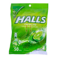 Halls Fresh Lime Candy 50pcs