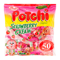 Potchi Strawberry Cream Gummy Candy 50pcs