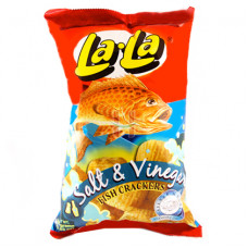 La-La Fish Cracker Salt And Vinegar 100g
